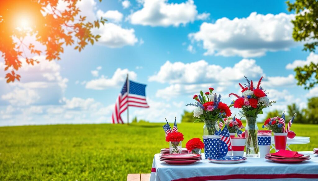 outdoor 4th of July decor